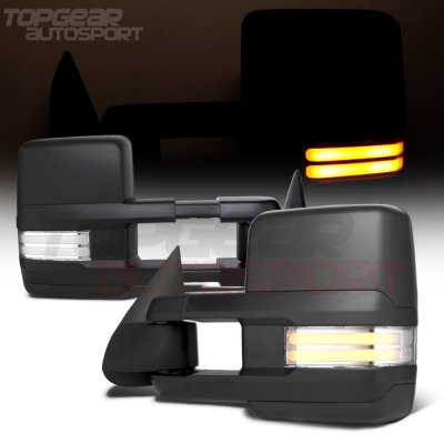 GMC Yukon Denali 2003-2006 Towing Mirrors Clear LED DRL Power Heated