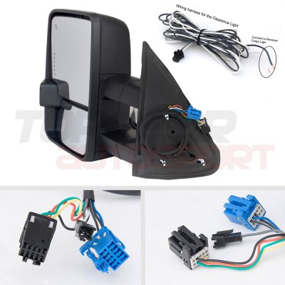 GMC Yukon Denali 2003-2006 Towing Mirrors Clear LED DRL Power Heated