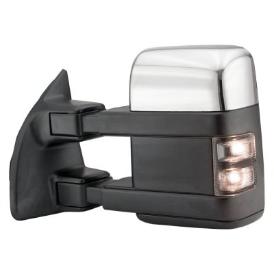 Ford F250 Super Duty 2008-2016 Chrome Towing Mirrors Power Heated Smoked LED Signal