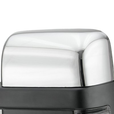 Ford F450 Super Duty 2008-2016 Chrome Towing Mirrors Power Heated Smoked LED Signal