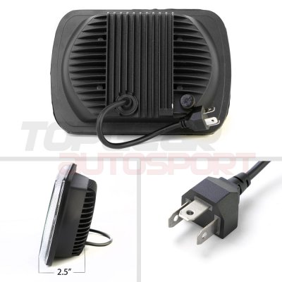 Chevy C10 Pickup 1980-1987 Black Full LED Seal Beam Headlight Conversion