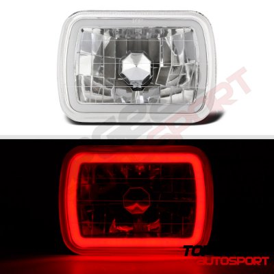 Chevy Malibu 1978-1981 Red Halo Tube Sealed Beam Headlight Conversion