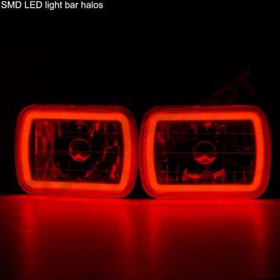 GMC Safari 1986-2004 Red Halo Tube Sealed Beam Headlight Conversion