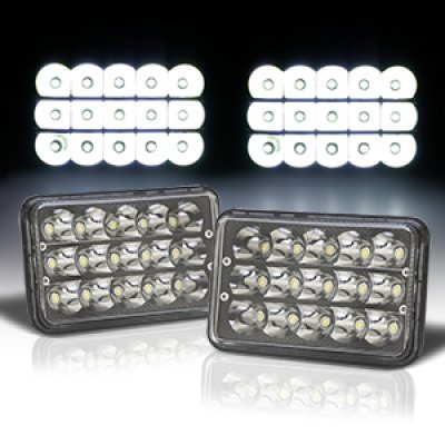 Cadillac Eldorado 1975-1985 Black Full LED Seal Beam Headlight Conversion