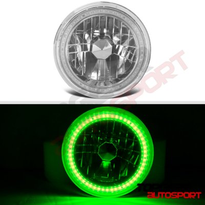 Ford F250 1969-1979 Green SMD LED Sealed Beam Headlight Conversion