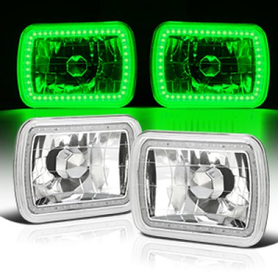 Ford Bronco 1979-1986 Green SMD LED Sealed Beam Headlight Conversion