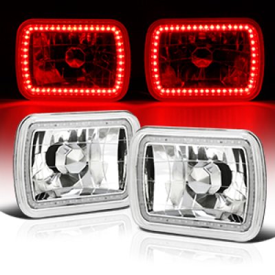 GMC S15 1982-1991 Red SMD LED Sealed Beam Headlight Conversion
