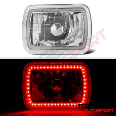 Chevy Cavalier 1982-1983 Red SMD LED Sealed Beam Headlight Conversion