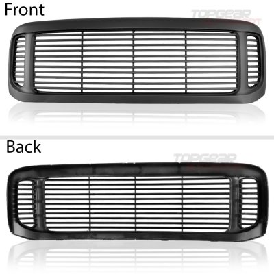 Ford F350 Super Duty 1999-2004 Black Grille and Smoked Headlights Set