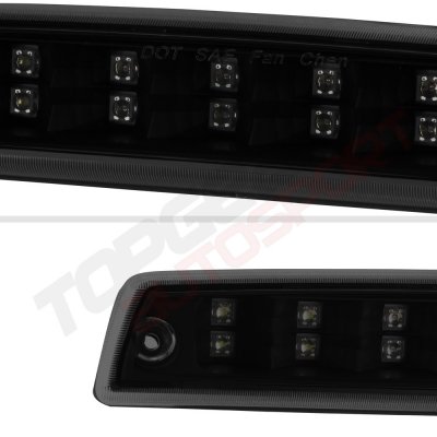 Dodge Ram 1994-2001 Black Smoked Full LED Third Brake Light Cargo Light