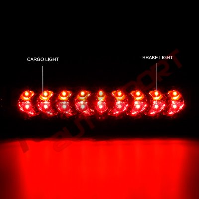 Dodge Ram 2002-2008 Red Full LED Third Brake Light Cargo Light