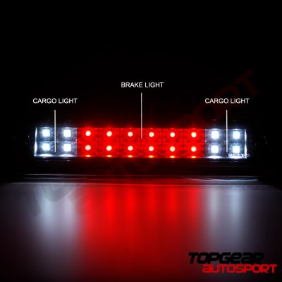 Ford F150 2009-2014 Black Smoked Full LED Third Brake Light Cargo Light