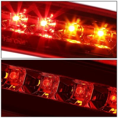 Dodge Dakota 2007-2010 Red Full LED Third Brake Light Cargo Light