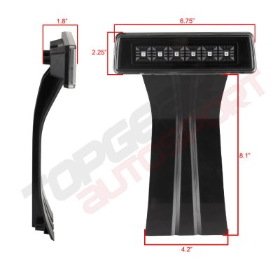 Jeep Wrangler JK 2007-2017 Clear LED Third Brake Light