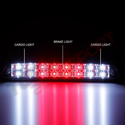 Ford F250 Super Duty 1999-2016 Smoked Full LED Third Brake Light Cargo Light