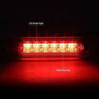 Jeep Liberty 2008-2012 Black LED Third Brake Light