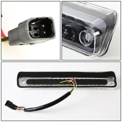 Chevy 3500 Pickup 1988-1998 Black Full LED Third Brake Light Cargo Light