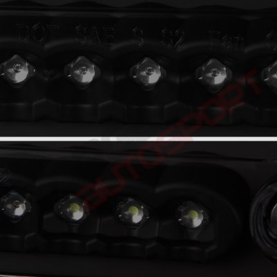 GMC Sierra 1988-1998 Black Smoked Full LED Third Brake Light Cargo Light