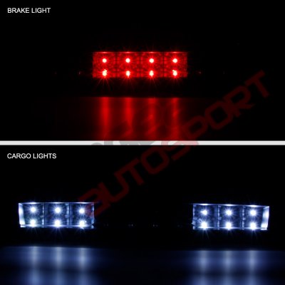 GMC Sierra 3500HD 2007-2014 Black Full LED Third Brake Light Cargo Light