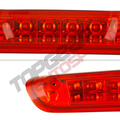 Chevy Silverado 2007-2013 Red Full LED Third Brake Light Cargo Light
