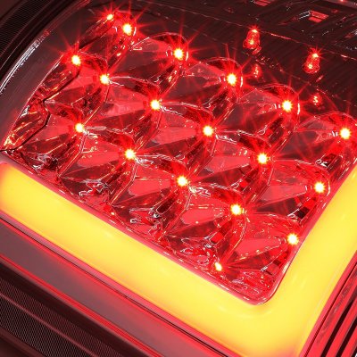 Dodge Ram 3500 2010-2017 Smoked LED Tail Lights Red Tube