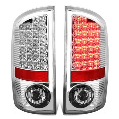 Dodge Ram 2007-2008 Chrome LED Tail Lights