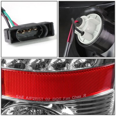 Dodge Ram 2007-2008 Chrome LED Tail Lights