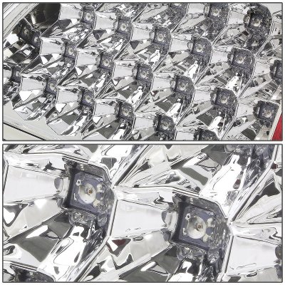 Dodge Ram 2007-2008 Chrome LED Tail Lights