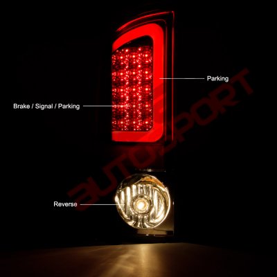 Dodge Ram 2500 2003-2006 Chrome LED Tail Lights Tube