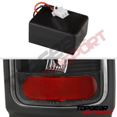 Dodge Ram 1994-2001 Black LED Tail Lights Red Tube