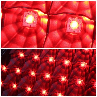 Dodge Ram 3500 2003-2006 Black LED Tail Lights