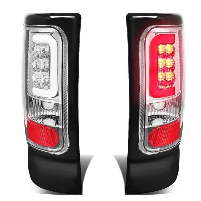 Dodge Ram 2500 1994-2002 Chrome LED Tail Lights Tube