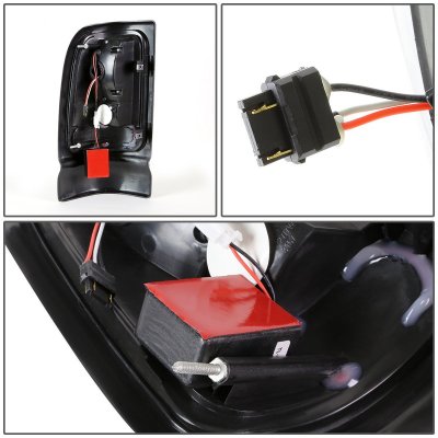 Dodge Ram 2500 1994-2002 Chrome LED Tail Lights Tube