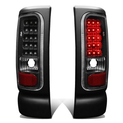 Dodge Ram 2500 1994-2002 Black LED Tail Lights