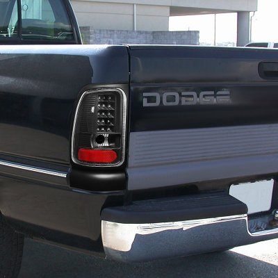 Dodge Ram 3500 1994-2002 Black LED Tail Lights