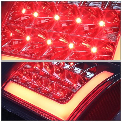 Ford F450 Super Duty 2008-2016 Smoked Custom LED Tail Lights Tube