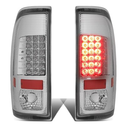 Ford F450 Super Duty 2008-2016 Chrome LED Tail Lights