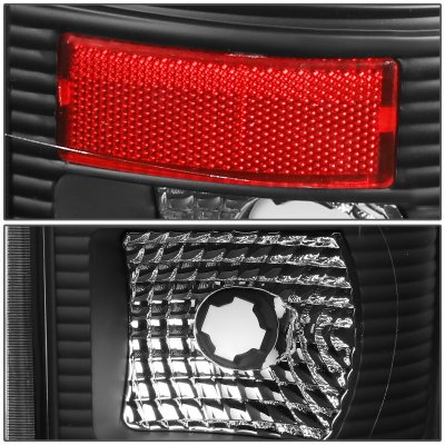 Ford F450 Super Duty 2008-2016 Black LED Tail Lights Red Tube