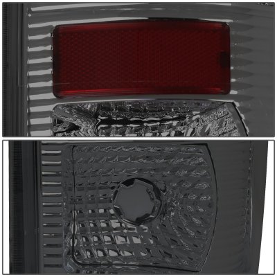 Ford F350 Super Duty 2008-2016 Smoked Custom LED Tail Lights Red Tube