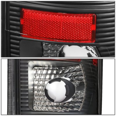 Ford F250 Super Duty 1999-2007 Black LED Tail Lights Tube