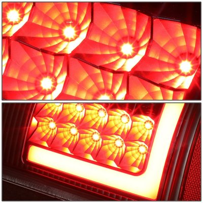 Ford F250 Super Duty 1999-2007 Black LED Tail Lights Tube