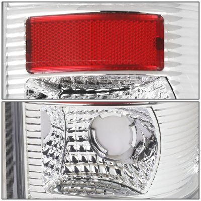 Ford F350 Super Duty 1999-2007 Chrome LED Tail Lights Red Tube