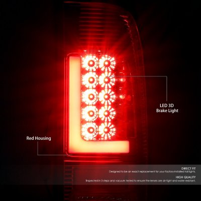 Ford F150 1997-2003 LED Tail Lights Red Tube