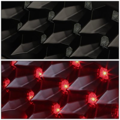 GMC Yukon 2000-2006 Black Smoked LED Tail Lights Red Tube