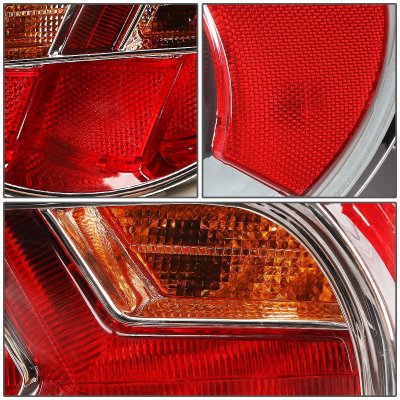 Scion FRS FT86 2013-2017 Chrome LED Tail Lights Amber Signal