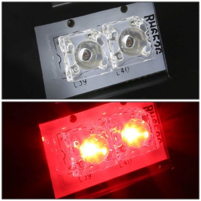 GMC Sierra 3500 2001-2006 Black LED Tail Lights