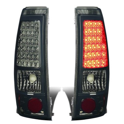 GMC Sierra 3500 2001-2006 Smoked LED Tail Lights