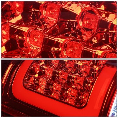 GMC Sierra 2500HD 2001-2006 LED Tail Lights Red Tube