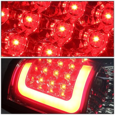 GMC Sierra 1999-2006 Smoked LED Tail Lights Red Tube