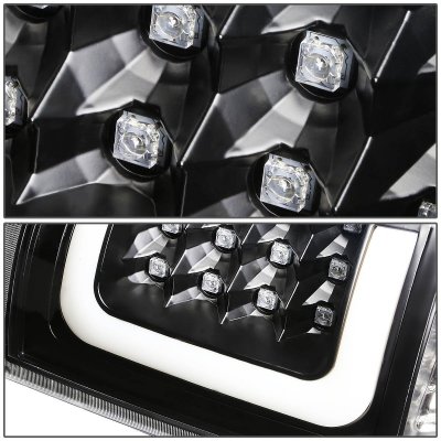 Chevy Silverado 2003-2006 Black LED Tail Lights Tube